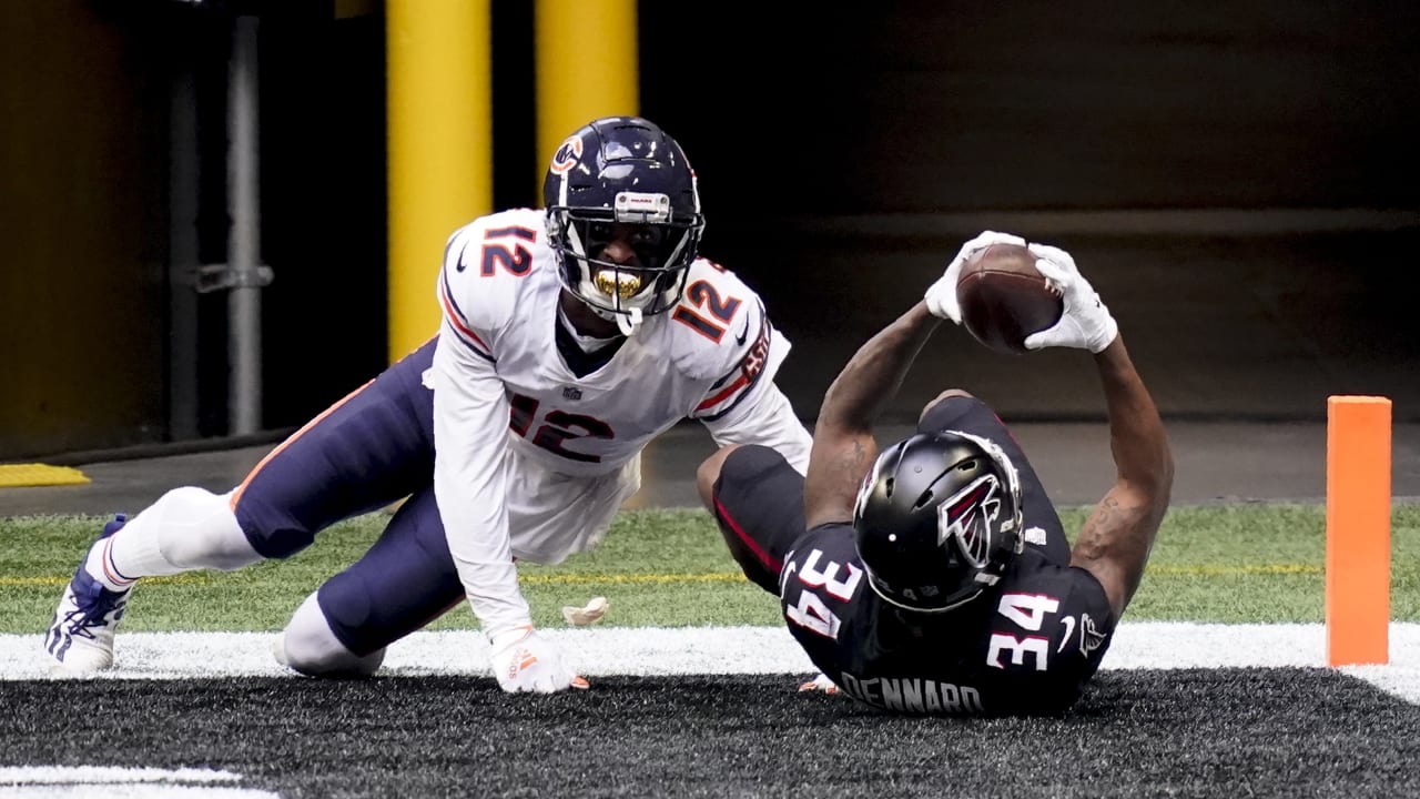 Atlanta Falcons defensive back Darqueze Dennard denies A-Rob TD with end-zone INT