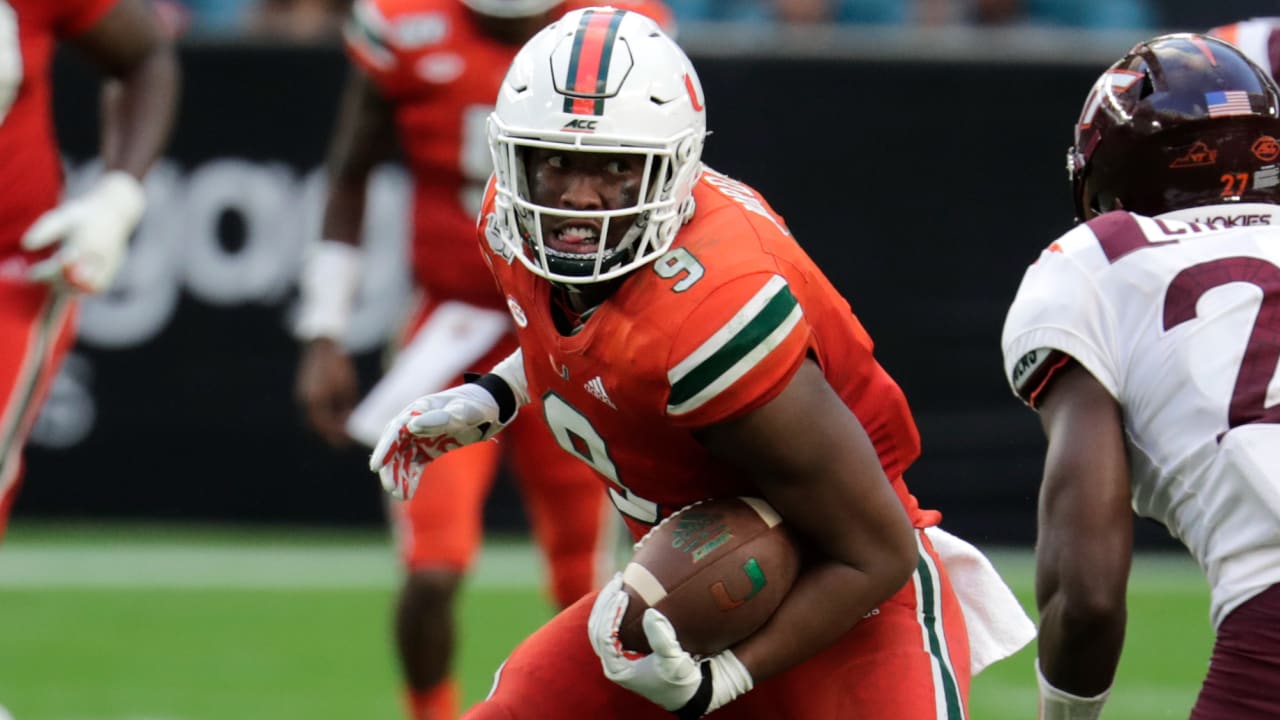 Miami Hurricanes Brevin Jordan best TE after contact in 2021 NFL Draft