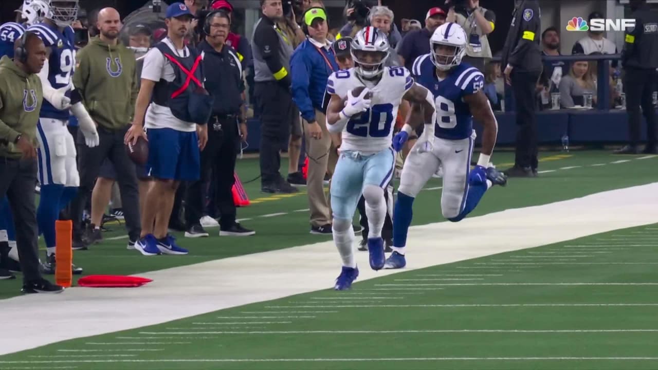 Dallas Cowboys Running Back Tony Pollard Takes A Toss From The ...