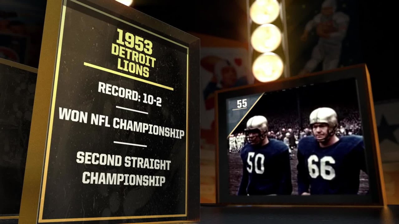NFL 100 Greatest' Teams, No. 55: 1953 Detroit Lions