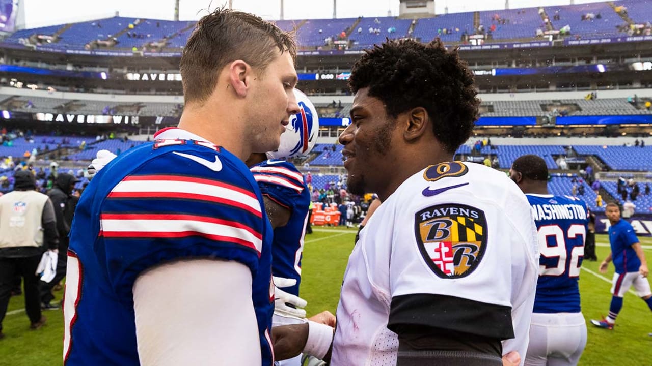 Josh Allen Played The Match with Ball Featuring Tom Brady Combine Pic