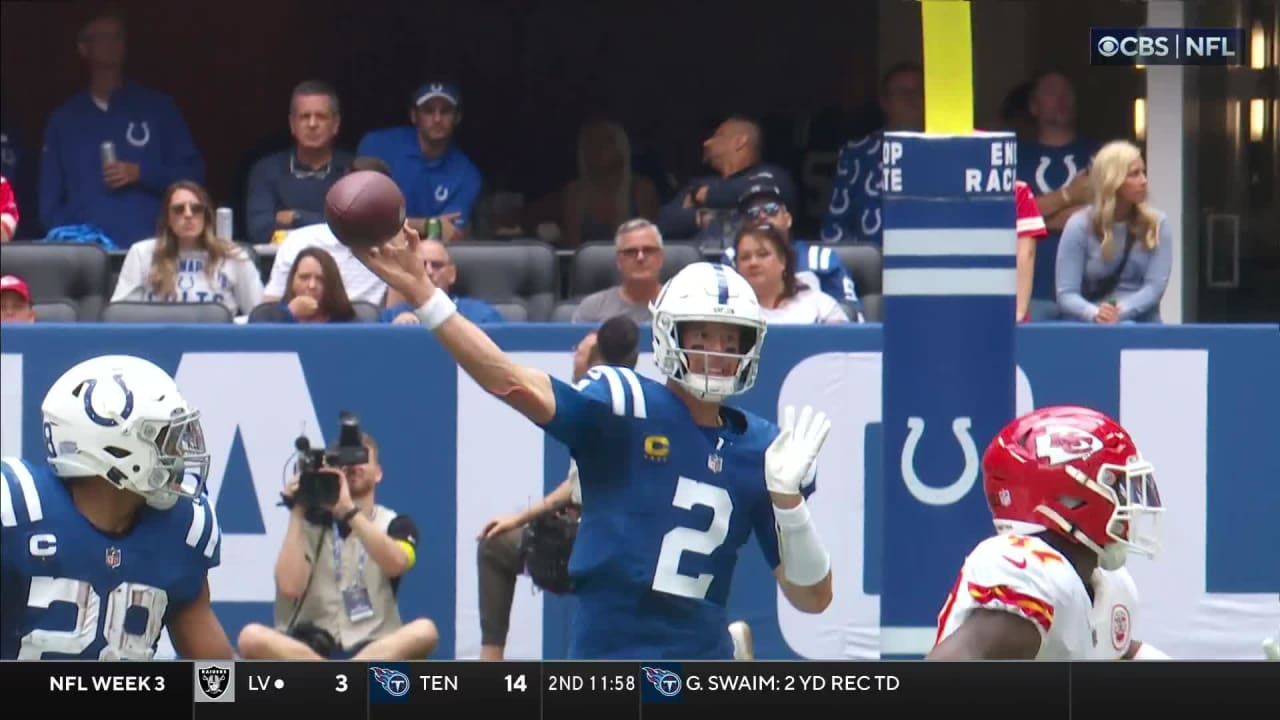 Indianapolis Colts Quarterback Matt Ryan Best Plays Vs. Kansas City ...