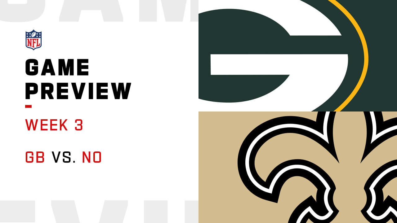 New Orleans Saints vs. Green Bay Packers, NFL Week 3