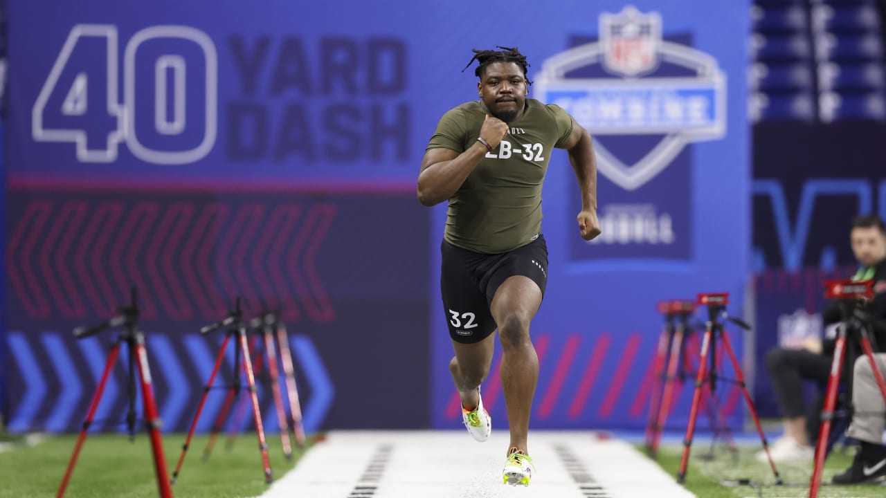 Edge rusher Tyrus Wheat runs 40-yard dash at 2023 combine