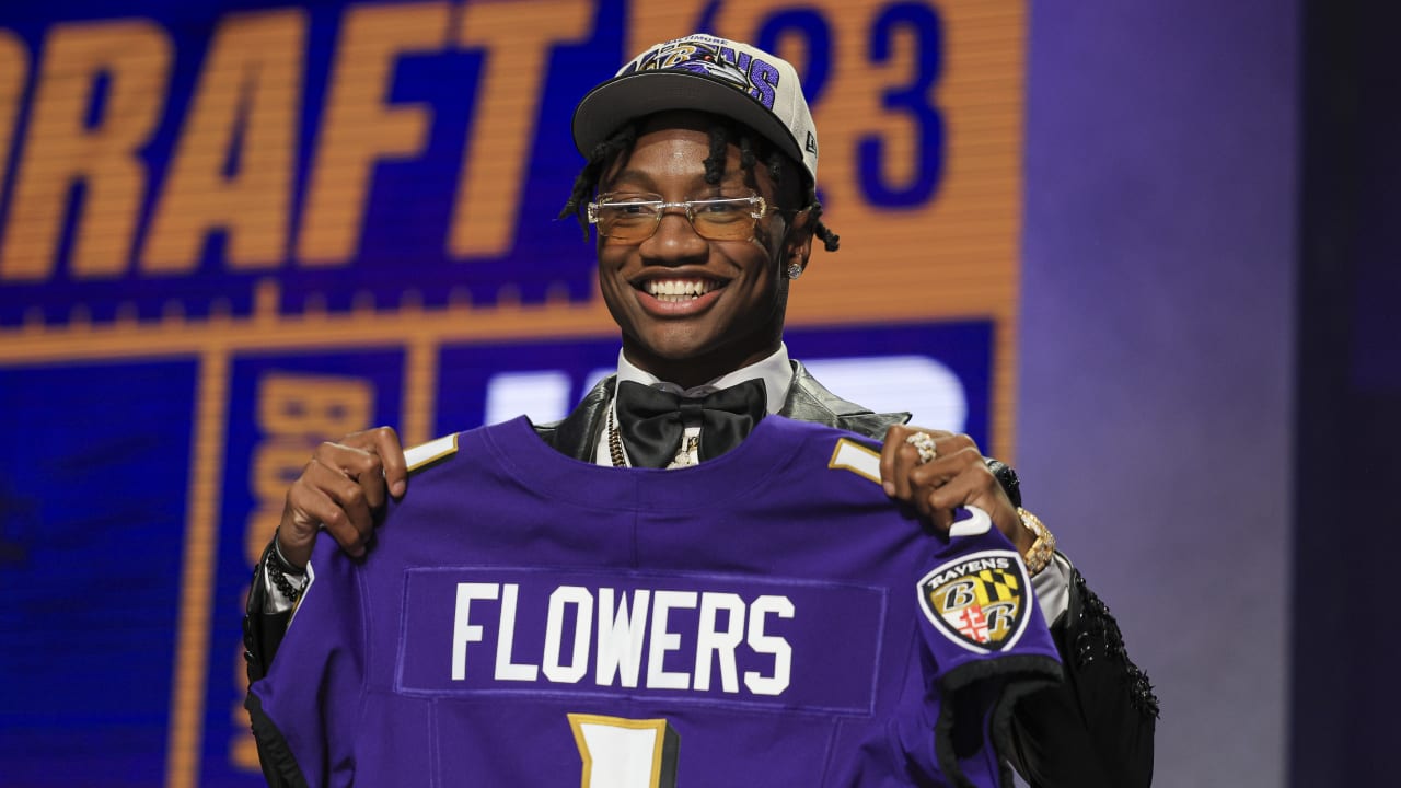 Baltimore Ravens select wide receiver Zay Flowers with No. 22 pick in ...
