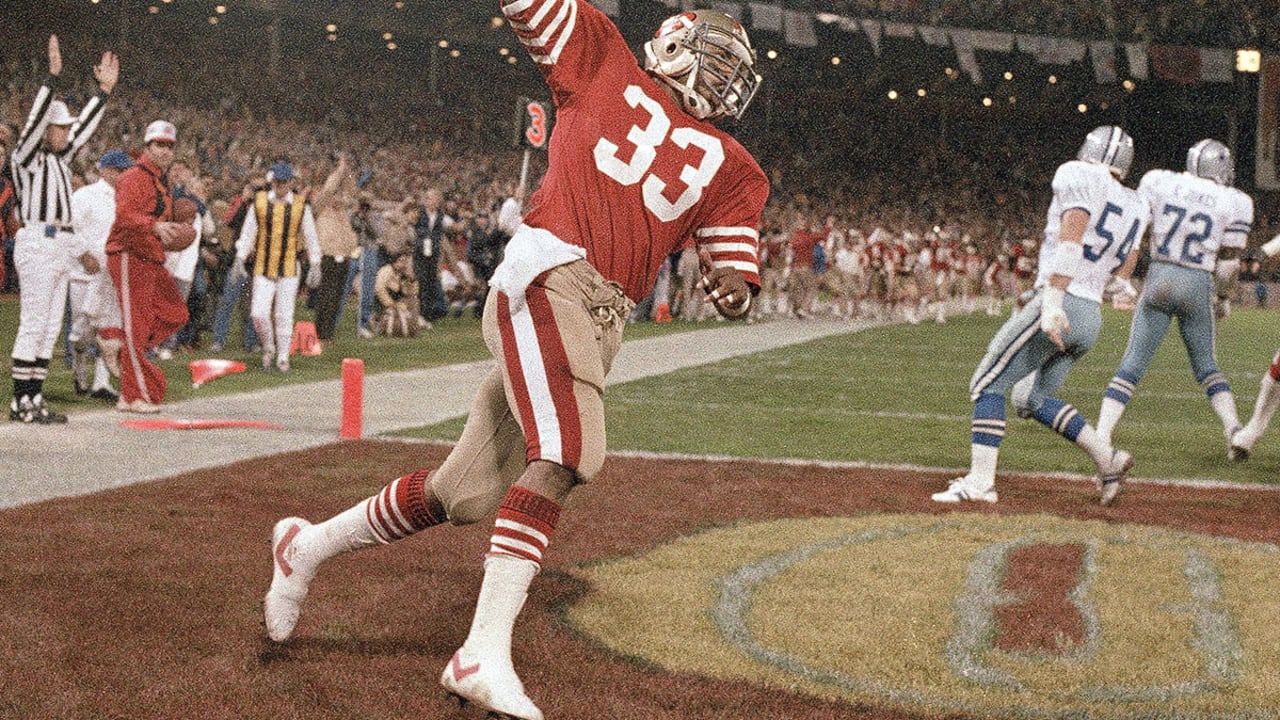 Dallas Cowboys defender Deion Sanders (21) knocks the ball away from San  Francisco 49ers receiver Jerry Rice (80) in the second quarter in Irving,  Texas, Sunday, Nov. 12, 1995. (AP Photo/Eric Gay