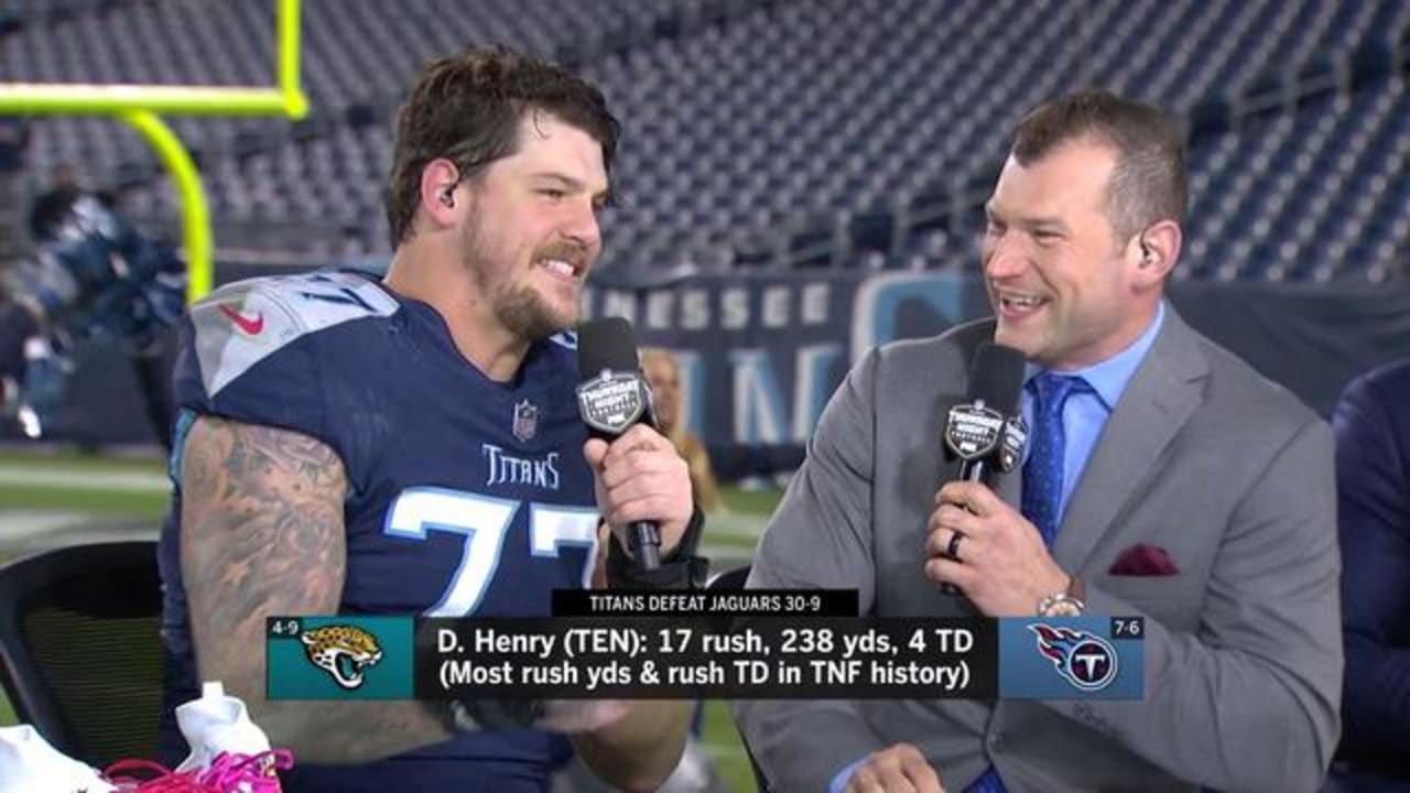 Tennessee Titans offensive tackle Taylor Lewan explains his late-game  interactions with Jacksonville Jaguars cornerback Jalen Ra