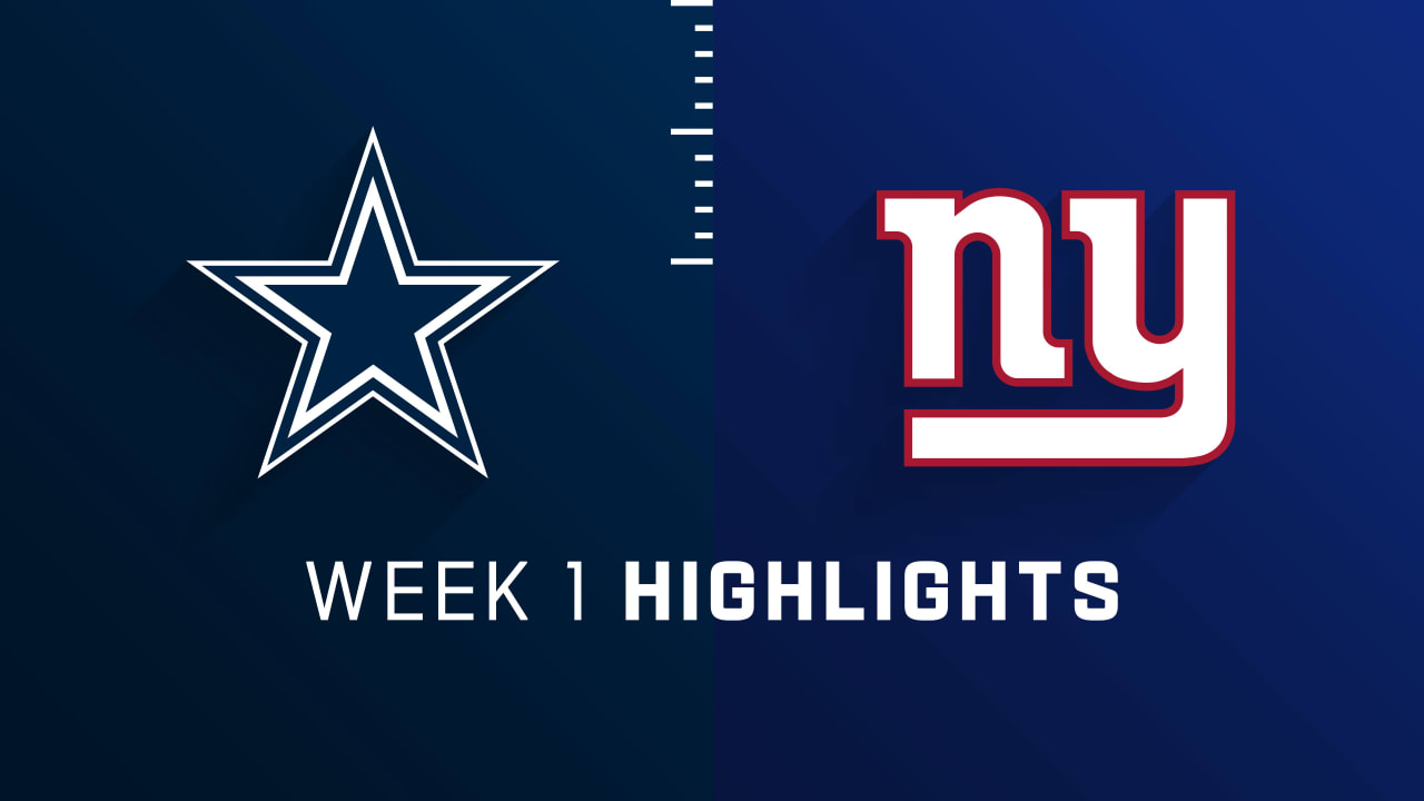 Dallas Cowboys vs. New York Giants highlights Week 1
