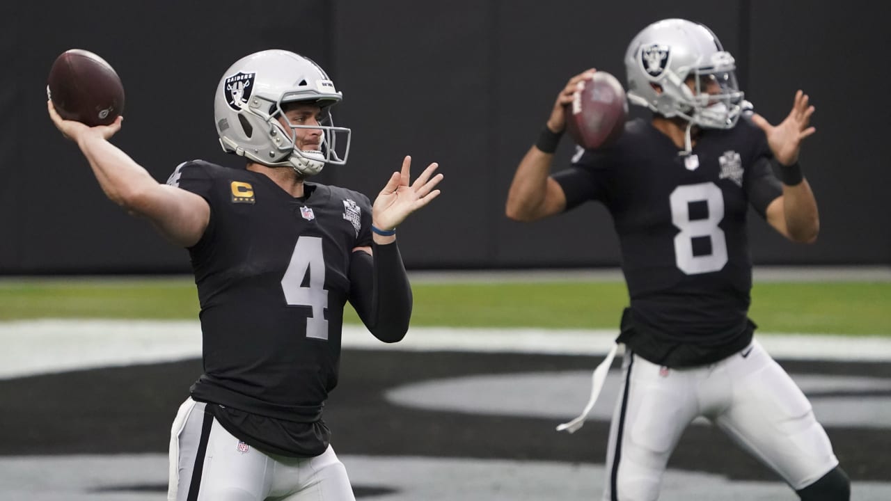 QB controversy? Marcus Mariota just happy to contribute to Raiders