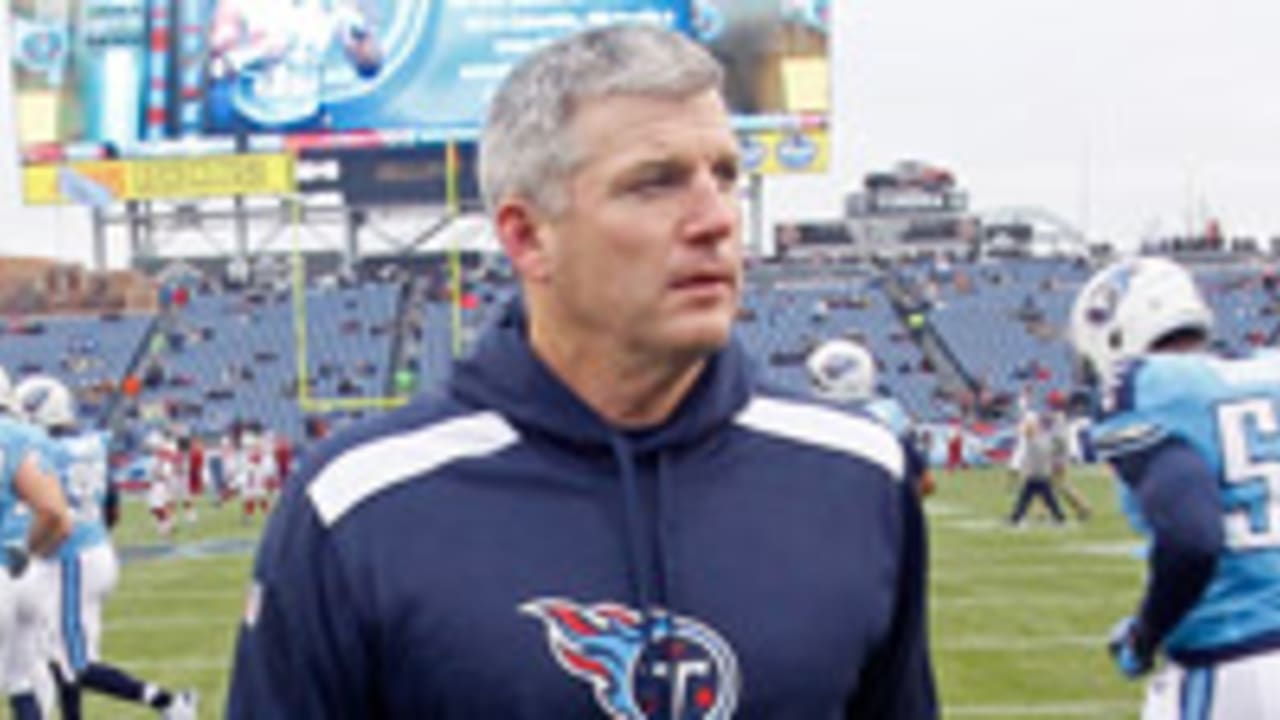 Tennessee Titans head coach Mike Munchak during warm ups prior to the game  against the Arizona Cardinals at LP Field. (Jim Brown-USA TODAY Sports) -  Clarksville Online - Clarksville News, Sports, Events