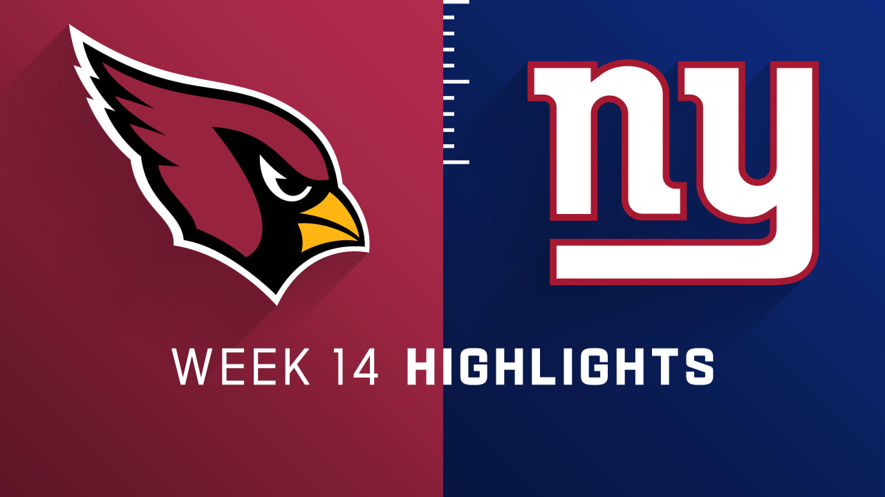 Watch highlights from the Week 14 matchup between the Arizona Cardinals and the New York Giants.
