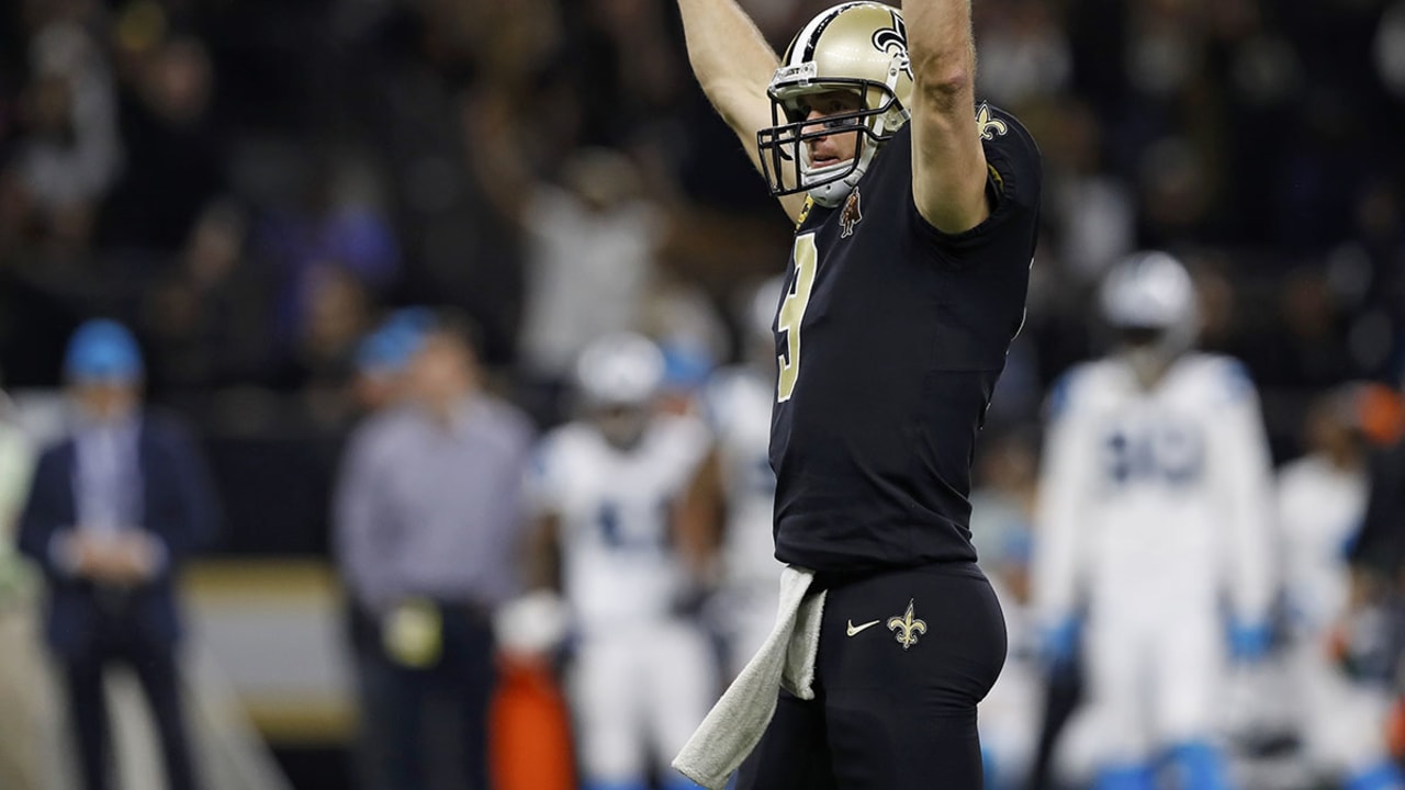 See New Orleans Saints quarterback Drew Brees' back shoulder throw  connection with wide receiver Michael Thomas