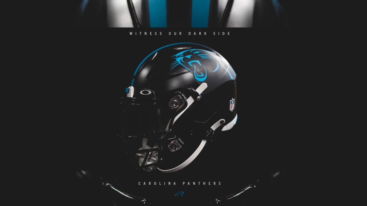 Carolina Panthers debut all-black helmets to pair with 'TNF' color