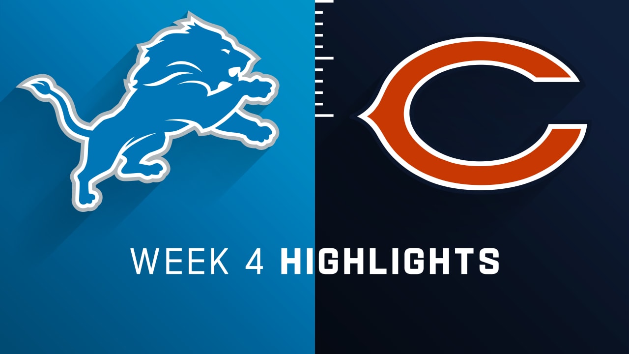 Detroit Lions vs. Chicago Bears highlights Week 4