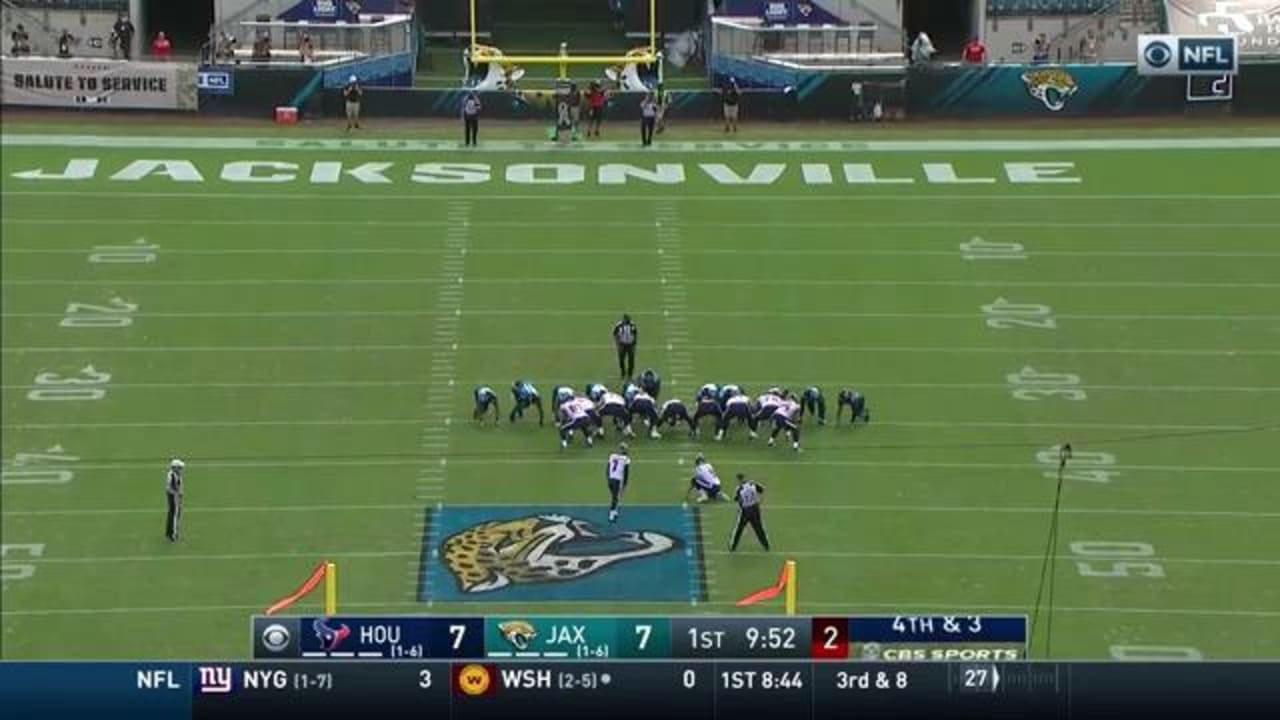 Houston Texans kicker Ka'imi Fairbairn has room to spare on 54-yard ...