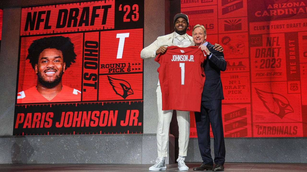 Cardinals trade up with Lions to select Ohio State OT Paris Johnson at No.  6 overall