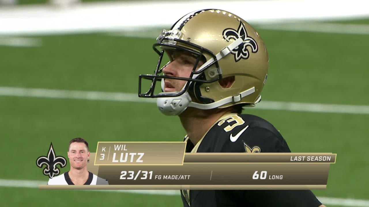 Kicker Wil Lutz's 36-yard field goal extends New Orleans Saints