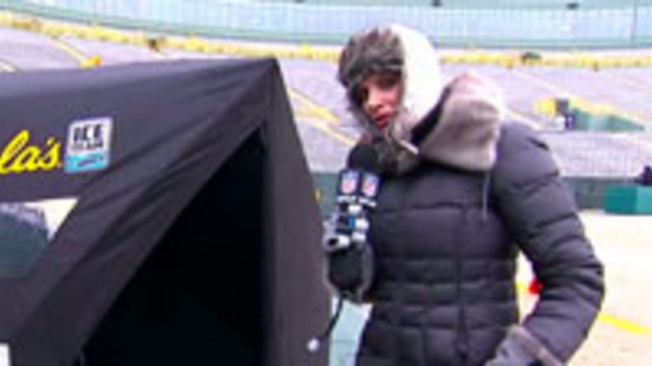 Behind the scenes at freezing Lambeau Field