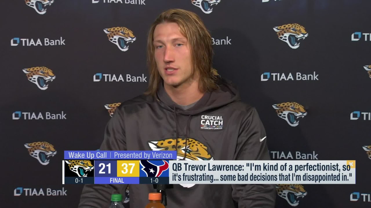 Jacksonville Jaguars QB Trevor Lawrence on loss vs. Houston Texans: I made  'some bad decisions that I'm disappointed in'