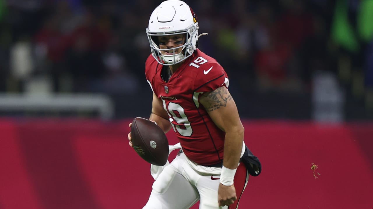 Arizona Cardinals quarterback Trace McSorley's rollout dot to wideopen