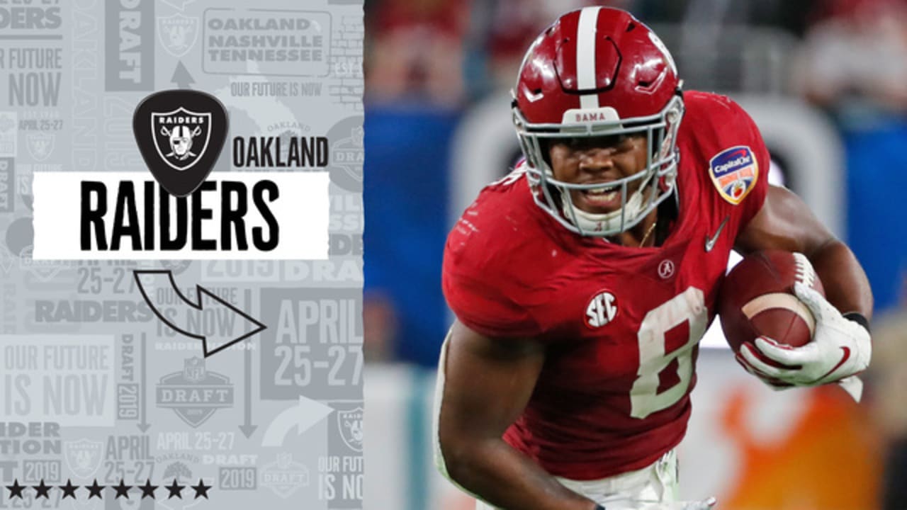 Oakland Raiders select Alabama running back Josh Jacobs No. 24 in