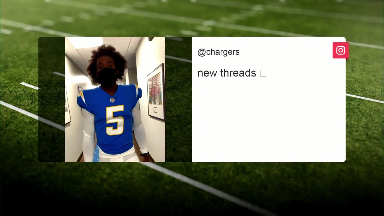 Tyrod Taylor in the new away jerseys 🔥 🔥 : r/Chargers