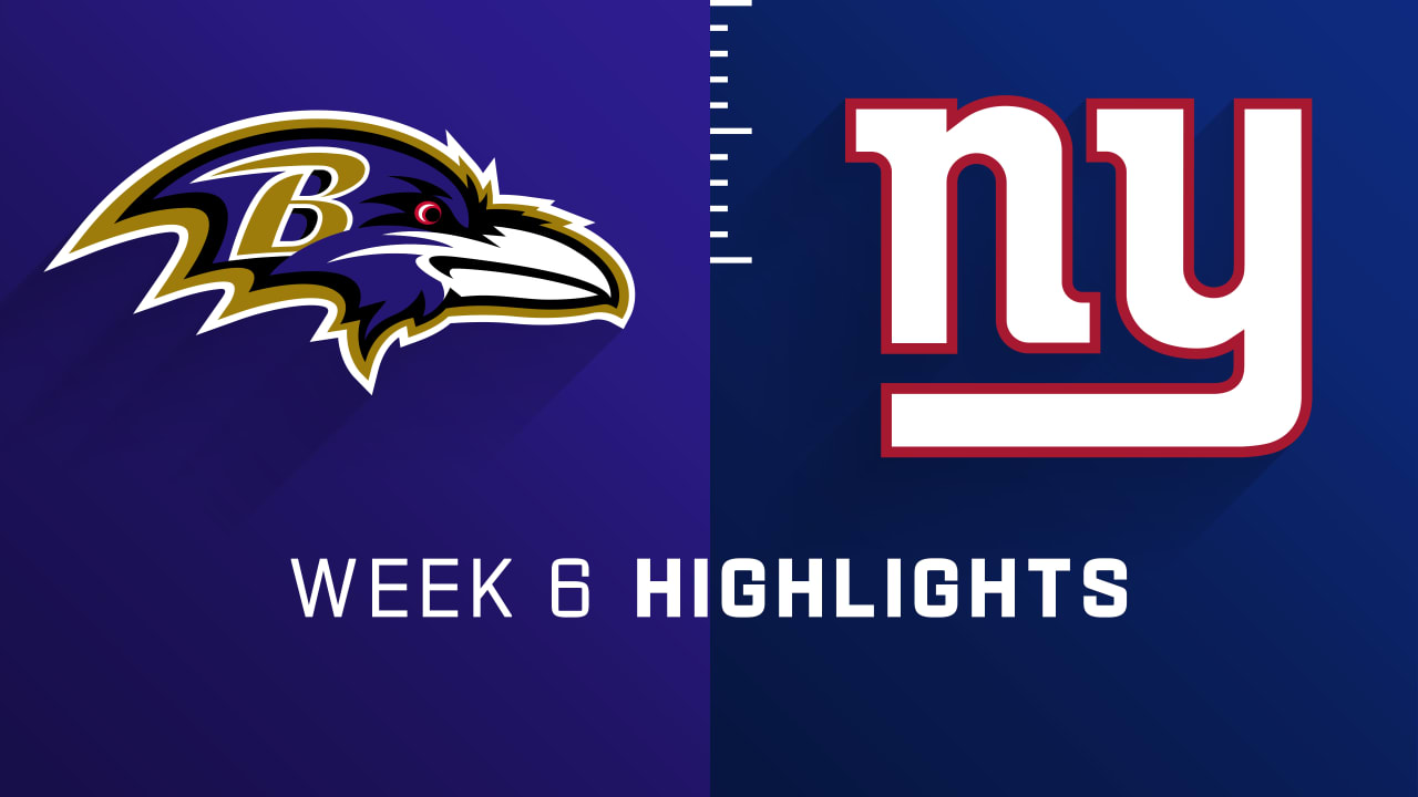 Watch the Baltimore Ravens vs. the New York Giants highlights from Week