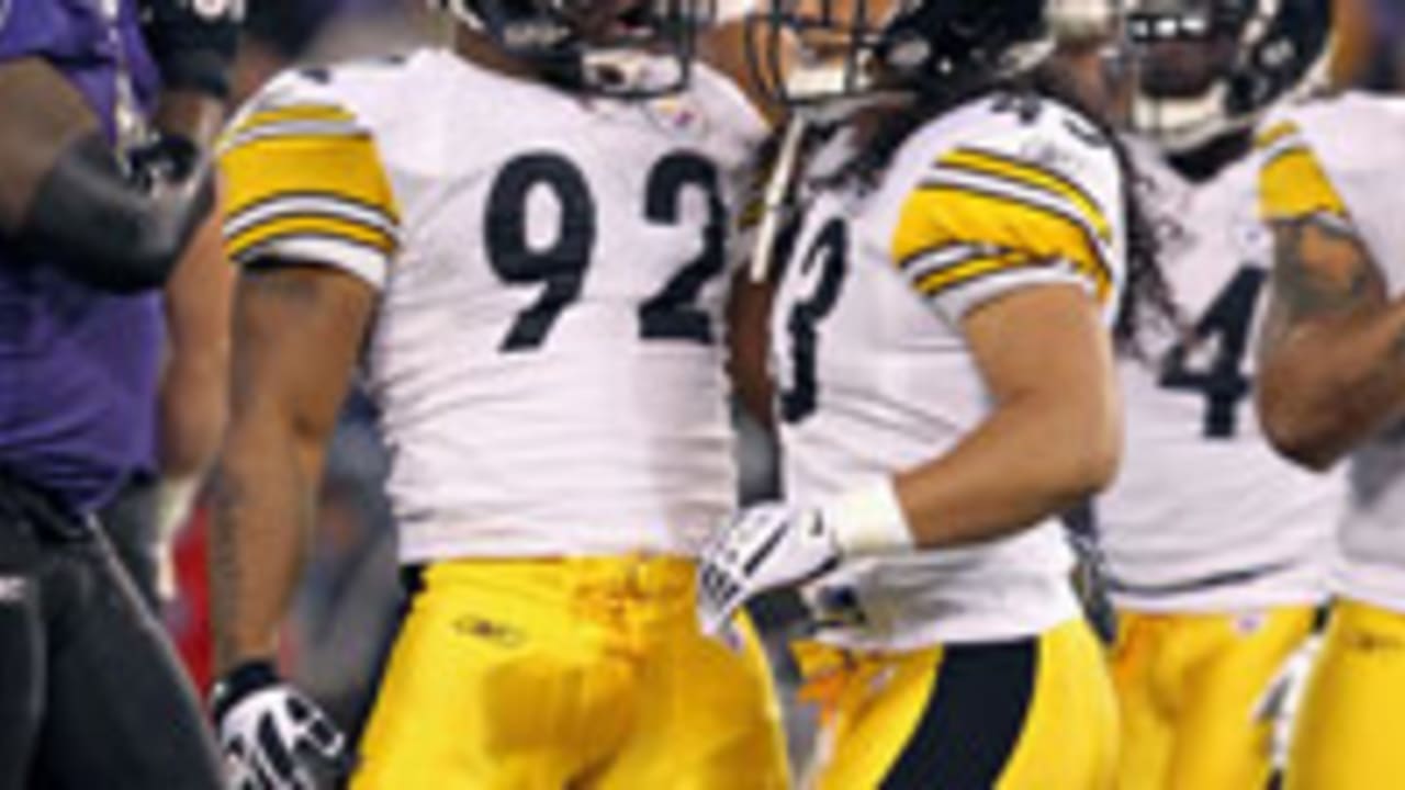 Steelers' Polamalu, Harrison silent in Super Bowl, react to loss