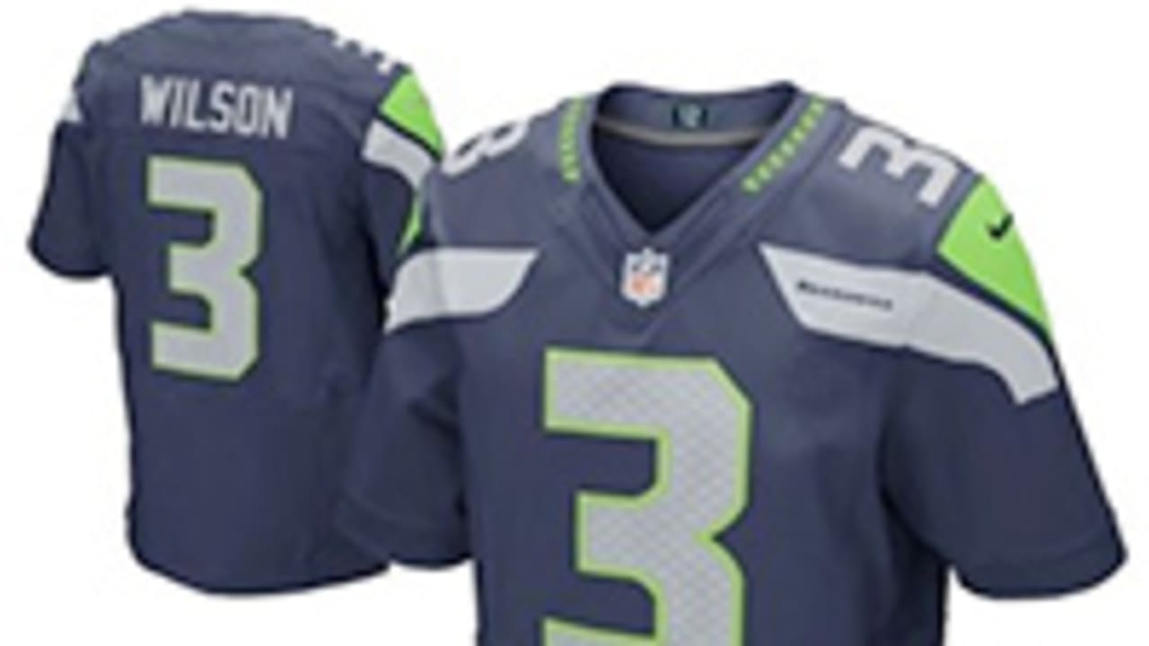 Nike NFL issued Russell Wilson Seattle Seahawks Uniform