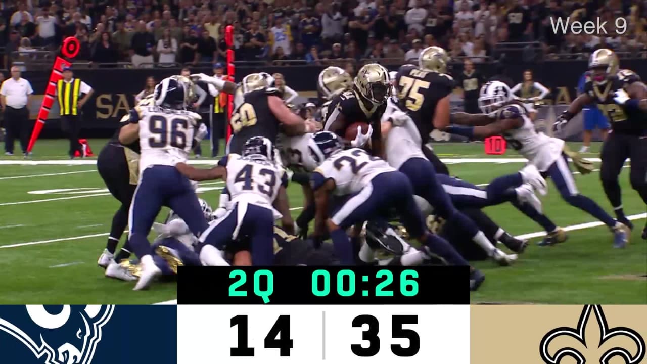 What happened when Rams, Saints met the first time in 2018