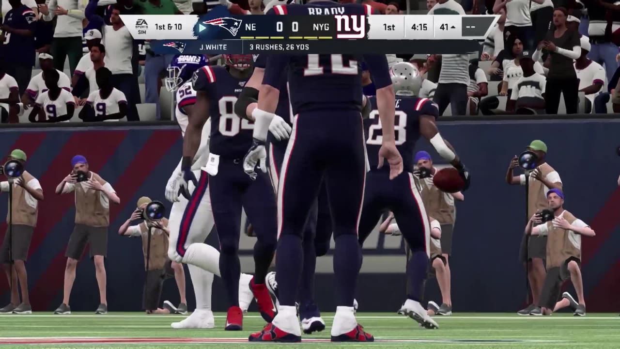 Detroit Lions vs. New England Patriots Madden 23 simulation