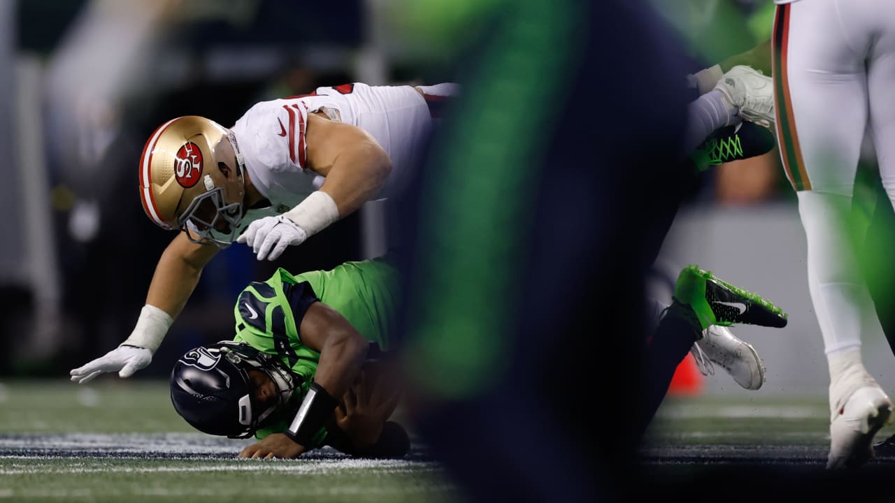 Sack No. 15.5 for San Francisco 49ers defensive end Nick Bosa in 2022