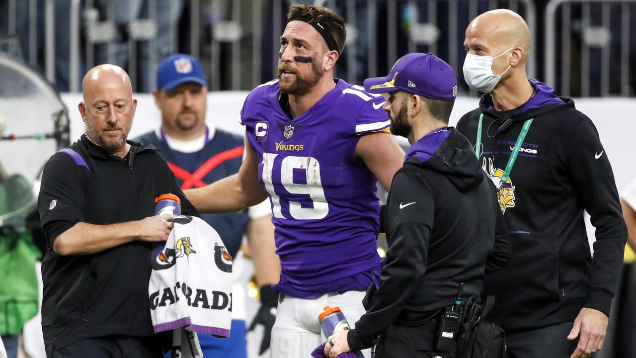 Minnesota Vikings Wide Receiver Adam Thielen Goes Down With Apparent 