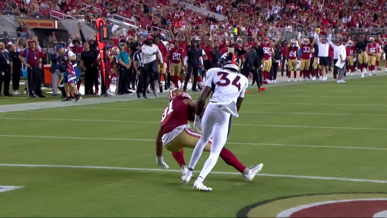 Watch: 49ers' Trey Lance finds Cameron Latu for touchdown vs. Broncos