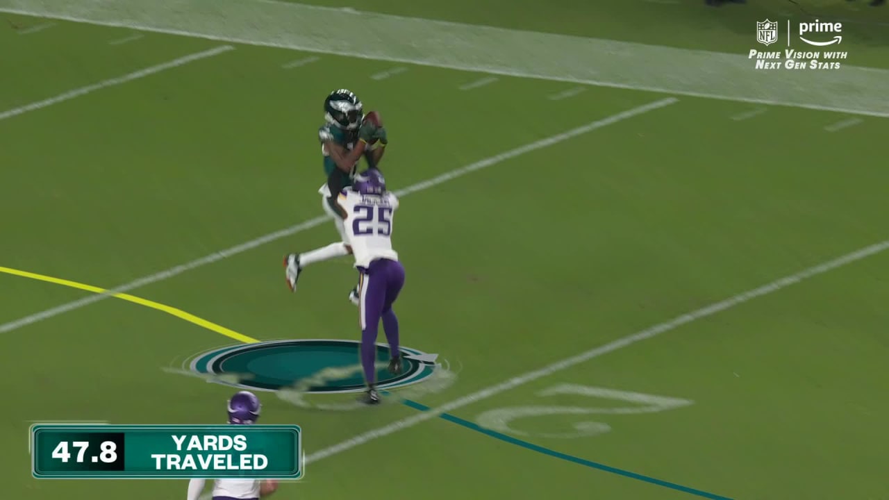 Next Gen Stats Philadelphia Eagles wide receiver DeVonta Smith's big
