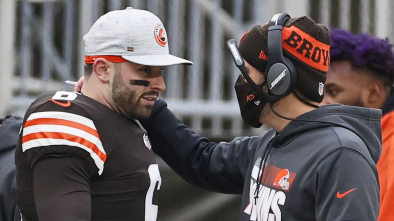 Cleveland team player baker mayfield and kevin love francisco