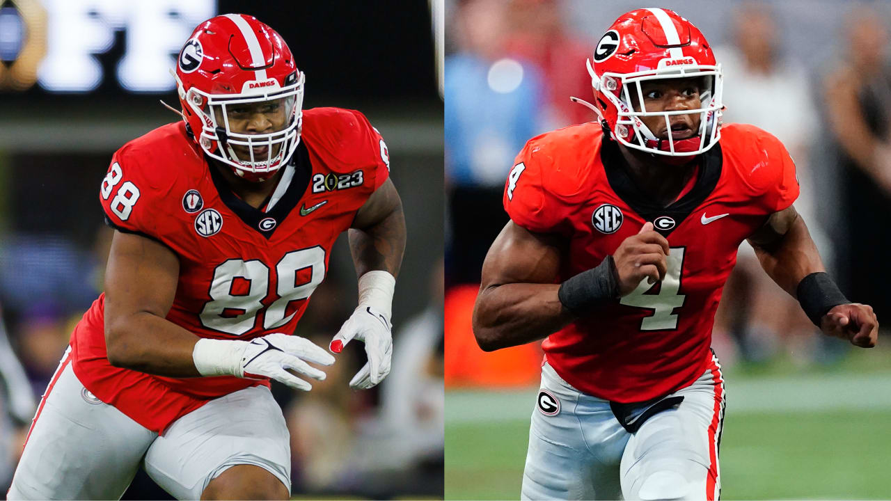 Eagles select Georgia defensive linemen Jalen Carter, Nolan Smith