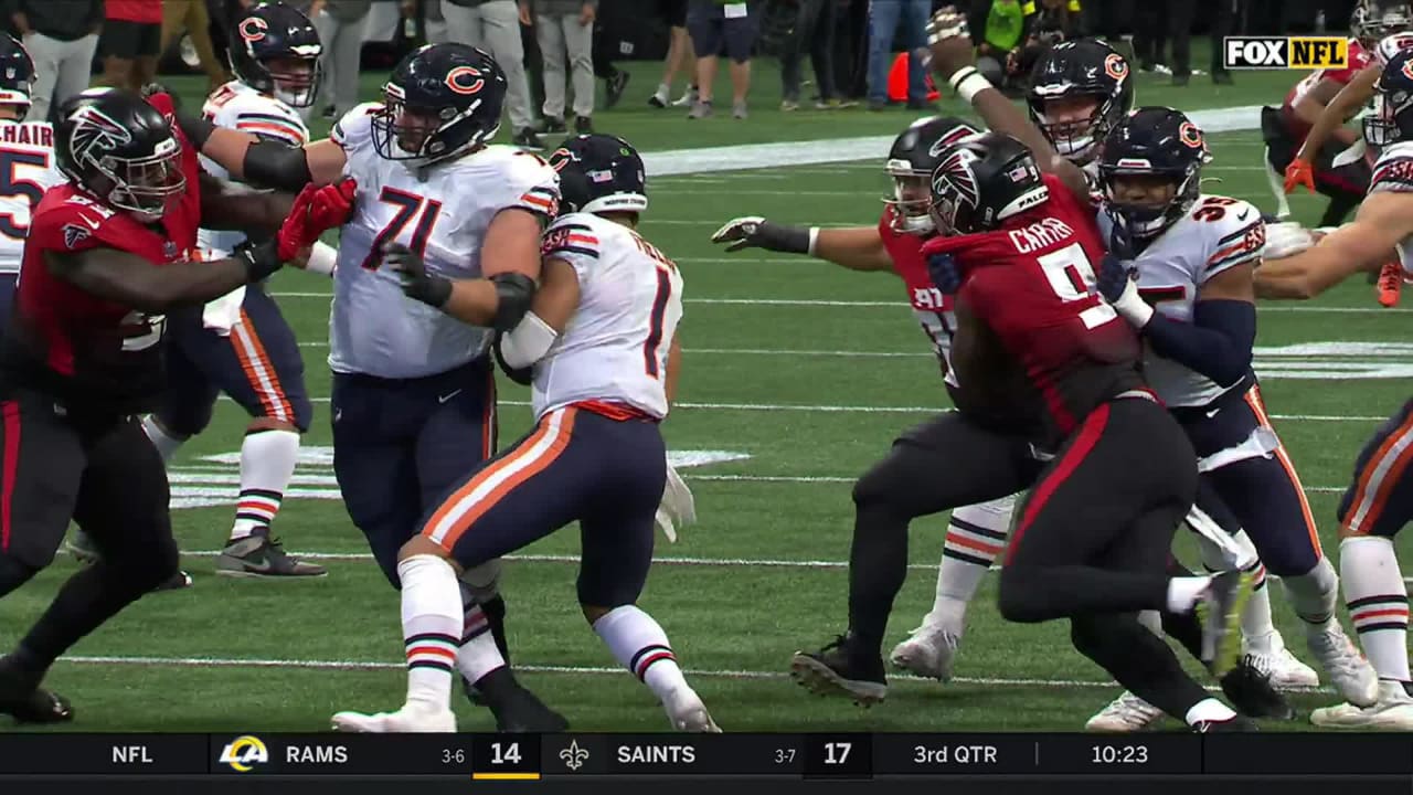 Atlanta Falcons defensive tackle Abdullah Anderson starts second half