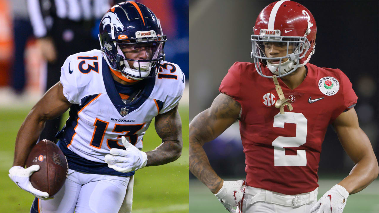 Broncos WR K.J. Hamler switches to No. 1; rookie CB Patrick Surtain Jr. to  wear No. 2