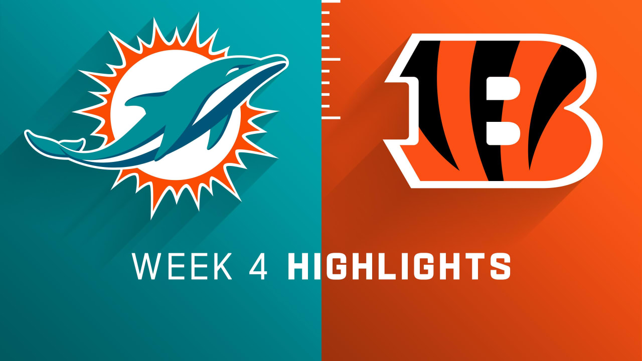 Miami Dolphins vs. Cincinnati Bengals NFL Week 4 schedule, television