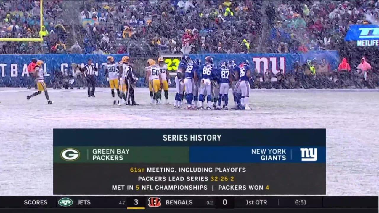 Packers-Giants game to air on NFL network
