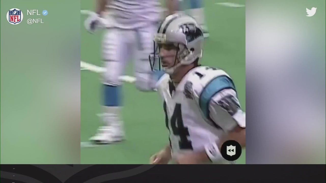 WATCH: Frank Reich throws for 1st TD in Panthers history