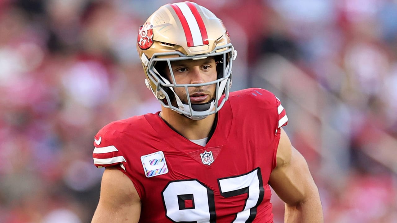 Nick Bosa 'not feeling great' after sustaining groin injury in  49ers-Panthers – NBC Sports Bay Area & California