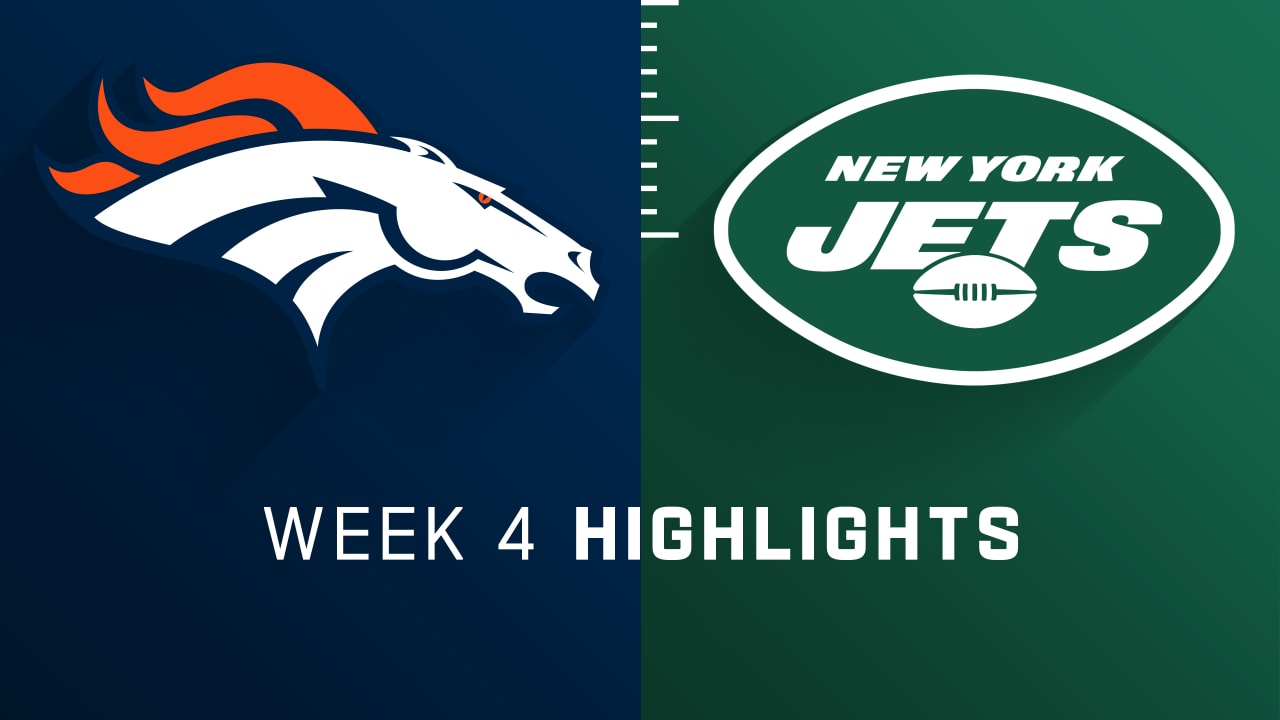 Denver Broncos vs. New York Jets highlights Week 4