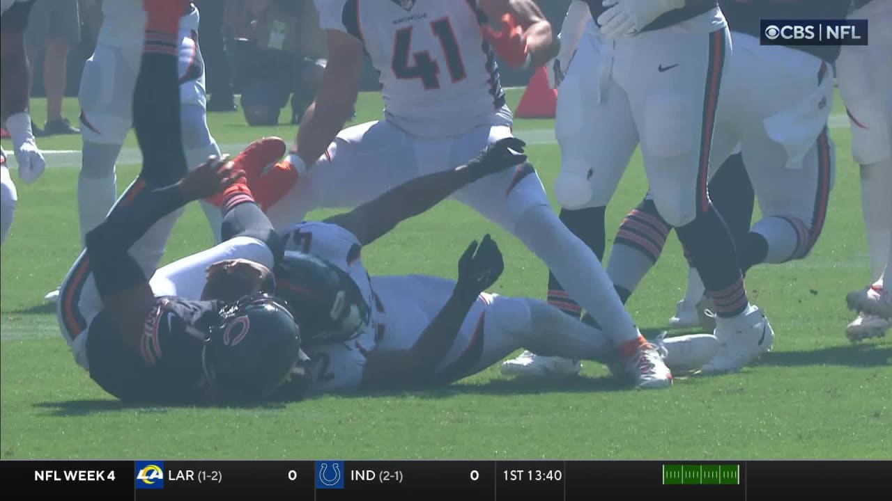 OLB Nik Bonitto corrals Bears QB Justin Fields for sack