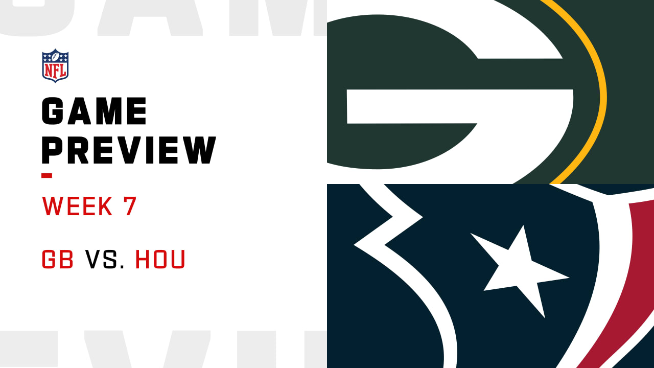 Green Bay Packers Vs. Houston Texans Preview | Week 7