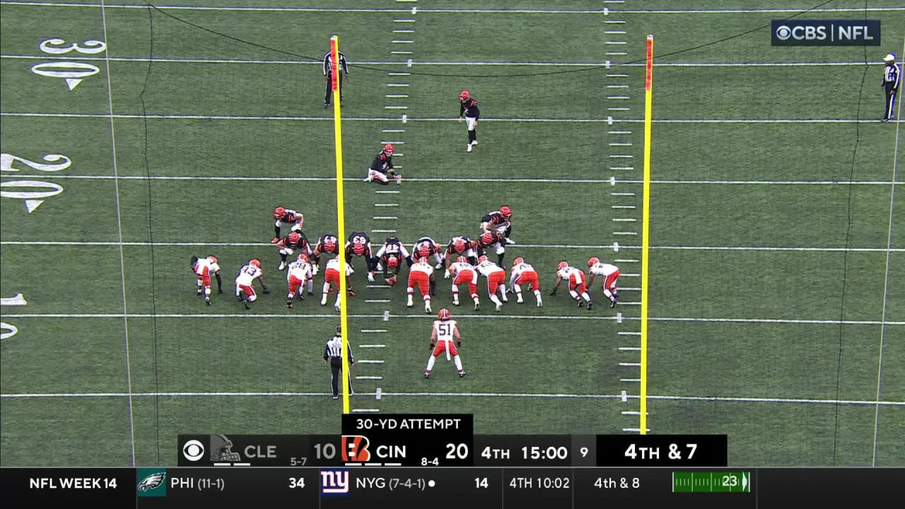 Cincinnati Bengals kicker Evan McPherson's 30-yard FG extends Bengals ...