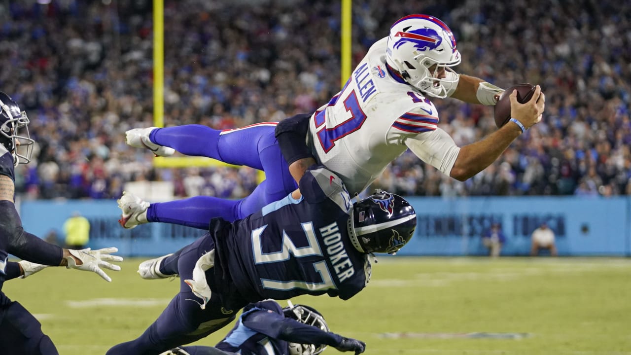 Josh Allen Leaps Over Defender 