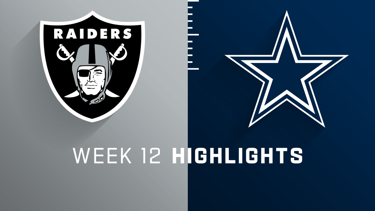 Las Vegas Raiders vs. Dallas Cowboys highlights Week 12