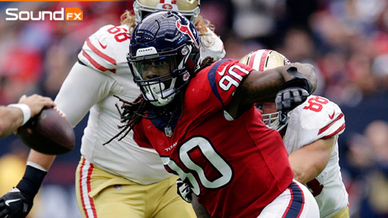 Sound FX': Jadeveon Clowney mic'd up vs. 49ers in Week 14 of 2017